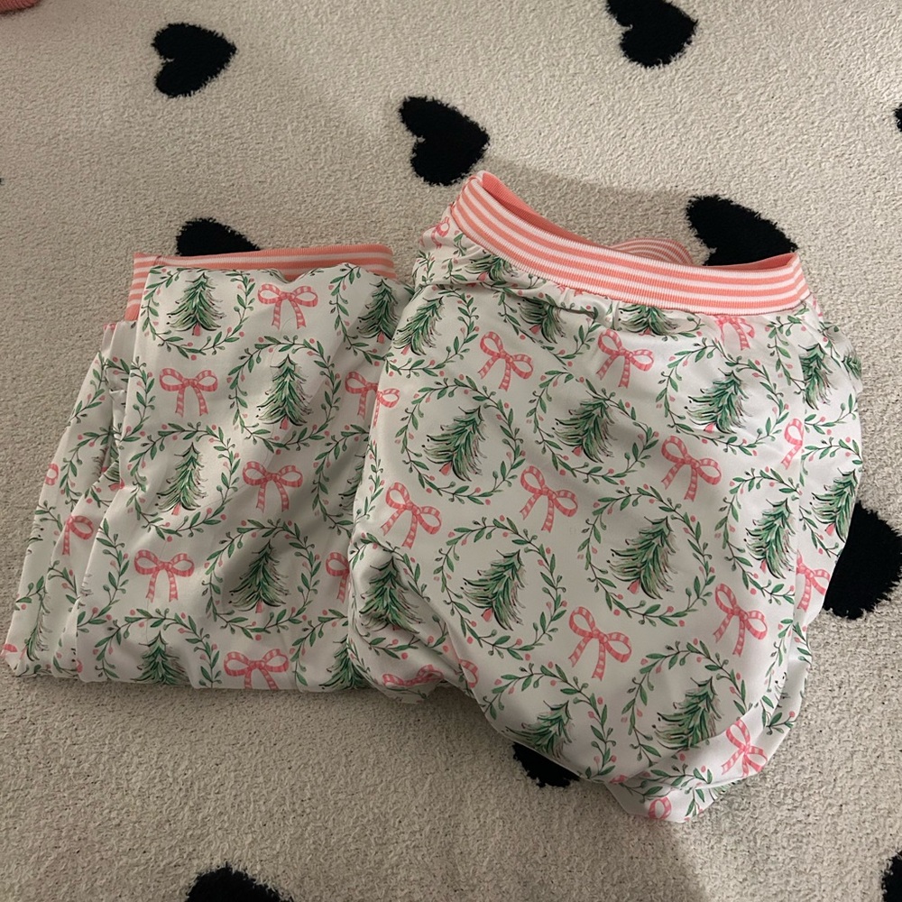Christmas bow pajamas